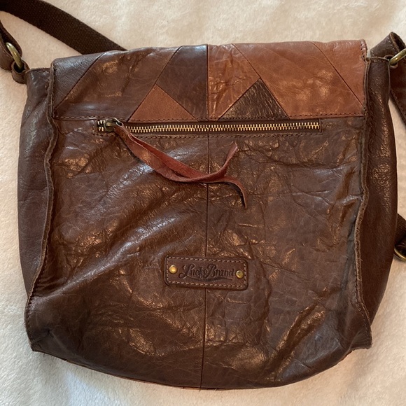 Lucky Brand train leather crossbody - Picture 5 of 7